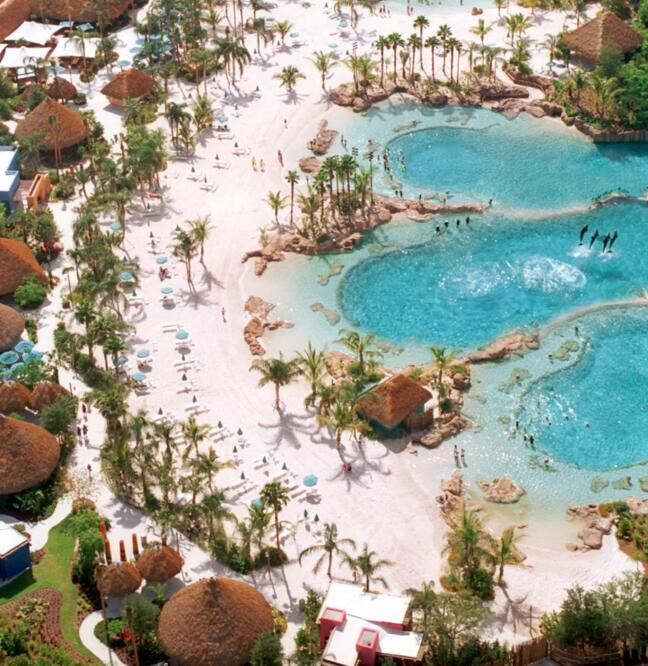 美國(guó)奧蘭多探索灣(Discovery Cove)水上度假樂(lè)園