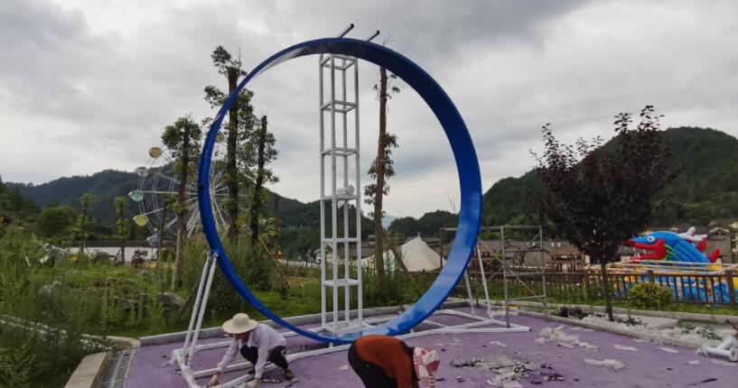 農(nóng)莊游樂(lè)設(shè)備-太空自行車(chē)